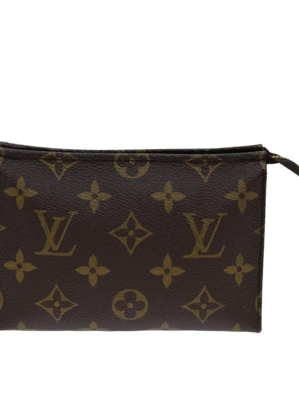 LOUIS VUITTON Monogram Poche Toilette 15 Pouch M47546 LV Auth 75701